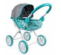 Milly Mally Poussette pour poupée Dori Prestige – Cadre en acier, jusqu'à 40 cm – Menthe
