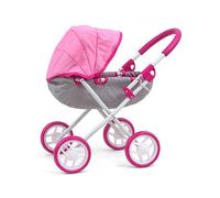 Poussette pour poupée Milly Mally DoriPrestige 60cm rose/gris