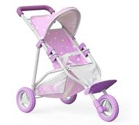 Poussette pour poupée Poupon baigneur de 40 cm Le Monde d'Olivia OL-00006 | Avec Panier, Avec Capote