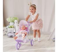 Poussette Pour Poupée Poupon Baigneur De40 Cm Le Monde D'olivia Ol-00006