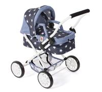 Bayer Chic 2000 Poussette de poupée Smarty – Petite, dès 2 ans, étoiles, bleu marine