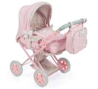 Diset La Nina Poussette pour poupée Violet Rose Fleur 37 x 65 x 44 cm