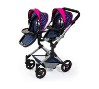 Poussette pour poupées Reig Bleu Jumeler