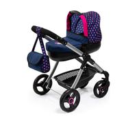 Poussette pour poupées Reig Stule Pram Blue marine 63 cm