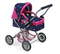 Poussette pour poupons bleu et rose TU