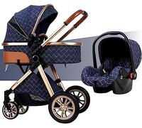 Poussette pour tout-petits de 0 à 6 ans Poussette de bébé ultra compacte avec couvertures douces Poussette de bébé 3 en 1 légère et pliable Poussette de luxe pour nouveau-né Poussette B