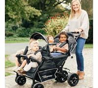 Poussette quadruple noir