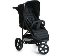 hauck Poussette Citadine Trois Roues Rapid 3 / Jusqu'à 25 kg / Pliable compacte / Hauteur Réglable / Position Couchée dès la Naissance / Grandes Roues / Panier Achats / Noir