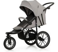 Poussette Sportive Kindercraft HELSI, Position Allongée, Dès La Naissance Jusqu'à 22 Kg, 3 Grandes Roues, Gris