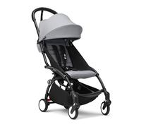 Poussette Stokke YOYO3 6+ - Cadre noir + pack couleur 6+ stone + capote - Pliage facile, légère et compacte - Compatible bagage cabine