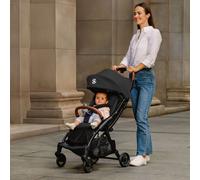 Globber Poussette Stroll Lite petite, pliable, jusqu'à 22 kg, 0–4 ans, noire