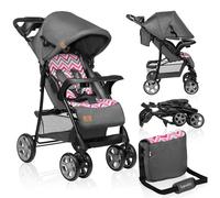 Poussette Tout-terrain Emma 6-36 Mois Avec Sac Et Pliage Rapide Pink Scandi TU