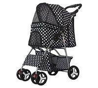 Poussette tout-terrain pour chiens et chats - Poussette classique pour des aventures en plein air confortables