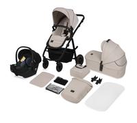 LIONELO Amber 3 in 1 poussette multifonctionnellle, ensemble poussette avec siège sport et nacelle fixe, sac, moustiquaire, couvrir, feuille de pluie mit siege auto