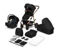 Poussette Trio Amber + Nacelle + Coque Black Onyx Noir