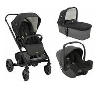 Poussette TRIO CHROME + I-Snug 2 Shale + Nacelle Shale - JOIE - Noir Noir G