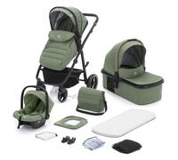 Poussette trio combinée 3en1 Jaguar vert chiné