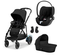 Poussette trio e-Gazelle S Moon Black + Siège auto Cloud T i-Size + Nacelle S