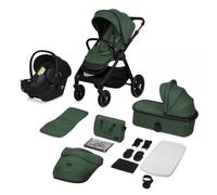 Poussette Trio Layla + Nacelle + Coque Green Forest Vert
