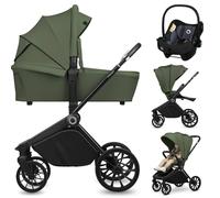Poussette Trio Mika Plus Jusqu?à 4 Ans Avec Nacelle, Siège-auto Et Accessoires Green Olive TU