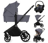 Poussette Trio Mika Plus Jusqu?à 4 Ans Avec Nacelle, Siège-auto Et Accessoires Grey Stone TU