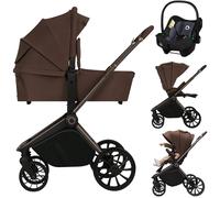 Poussette Trio Mika Plus Jusqu?à 4 Ans Avec Nacelle, Siège-auto Et Accessoires Mocha Mousse TU