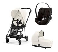 Poussette trio Mios 3 Off White châssis Matt Black + Cloud G i-Size + Nacelle Luxe