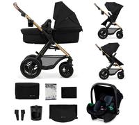 Kinderkraft Poussette trio combinée 3en1 MOOV 2 Pure Black