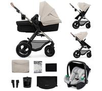 Kinderkraft Poussette trio combinée 3en1 MOOV 2 beige