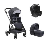 Poussette trio Seety Boston Grey + Siège auto Kory I-Size essential + Nacelle Seety