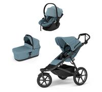Poussette trio Urban Glide 3 Mid blue + siège auto Maple Mid blue + nacelle Urban Glide Mid blue