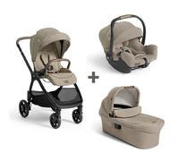 Poussette trio Valora + siège auto i-Starter + nacelle Ramble XL Sandstone