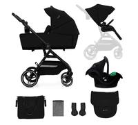 KINDERKRAFT - Poussette combinée YOXI - 4 roues - Noir