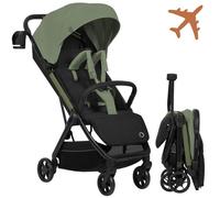 Poussette ultra-compacte LIONELO Julie Air - Pliage automatique - Compatible avion - Jusqu'à 22kg - Canopy UPF 50 - Sauge