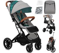 Poussette Bébé Citadine Ultra Compacte Momi Estelle Dakar - De 0 À 36 Mois - Jusqu'à 22kg - Vert