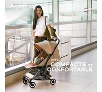 Poussette Ultra Compacte Orfeo 2026 châssis Black Candy Pink