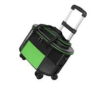Poussettes à Tabride, Chariot pour Animaux de Compagnie Portable Case Chat Chat Cerre with Wheels Animal Valise pour Sortir Tl (GREEN)