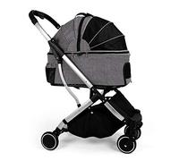 Poussettes de qualité supérieure for Chiens de Taille Moyenne et Petite, Poussette for Chien, Poussette améliorée for Animal Domestique, Chat, Chariot de Transport avec Roues Amovibles, poussettes de