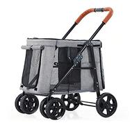 Poussettes for chiens de grande taille, poussette de luxe for grand chien, poussette for animaux de compagnie de qualité supérieure, 4 roues, équipement for animaux de compagnie, poussette for chat, c