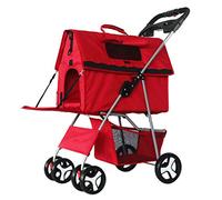 Poussettes pour animaux de compagnie améliorées pour chiens de petite et moyenne taille Poussette pour animaux de compagnie pour chats Chiens séparables Poussette pour chien Chat Poussette Buggy Pou