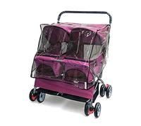 Poussettes pour animaux de compagnie de taille moyenne et petite, poussette pour animaux de compagnie, nid de couchage double pour chiens, chats et plus encore, chariot de transport pliable pour chi