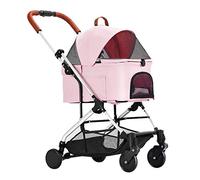 Poussettes pour chien Poussette pour animaux de compagnie pour chats/chiens Pliage facile d'une seule main Entrée sans fermeture éclair Poussette pour chat de qualité supérieure Poussette pour chien