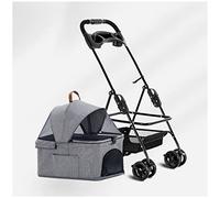 Poussettes pour chiens de petite et moyenne taille, transporteurs et poussettes pour chats, poussette de voyage détachable pour animaux de compagnie, landau pour chien, poussette portable pour anima