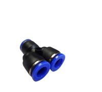 Poussez la soupape à billes à gaz connectée, Raccords de tuyaux d'air pneumatiques à connecteur rapide, bouchon en plastique 4-16mm, 10 pièces(Py (10pcs a Lot),Use 8mm hose)