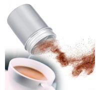 Poussière à farine en acier inoxydable et saupoudreuse pour glaçage, sucre, cacao, chocolat - outil de tamis de cuisine avec couvercle, 5,5 x 8 cm