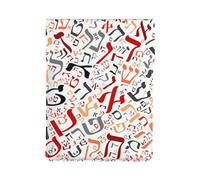 Poussière créative de l'alphabet hébreu,Housse en Cuir synthétique pour Ordinateur Portable, Sacoche pour Ordinateur Portable, Sacoche pour Tablette