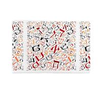 Poussière d'alphabet hébreu créatif, Puzzle de 1000 pièces en Bois, Jeu Familial, décoration Murale pour Adultes et Adolescents