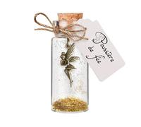 Poussière de fée dans Une fiole en Verre | Cadeau féérique avec paillettes dorées pour petites filles ou amateurs de curiosités