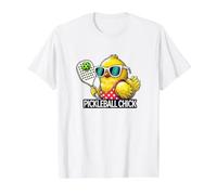 Poussin de Pickleball Mignon avec sa pagaie T-Shirt Graphique avec Valeur
