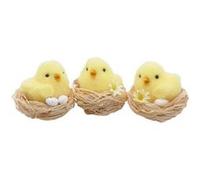poussin jaune dans nid 6x6cm - modèle aléatoire - chaks 12582 Jaune G